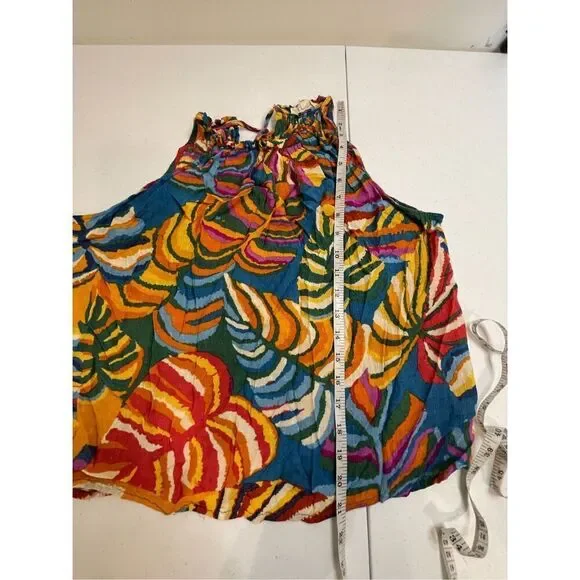 Christian Siriano women’s tank blouse size large colorful - Picture 4 of 6